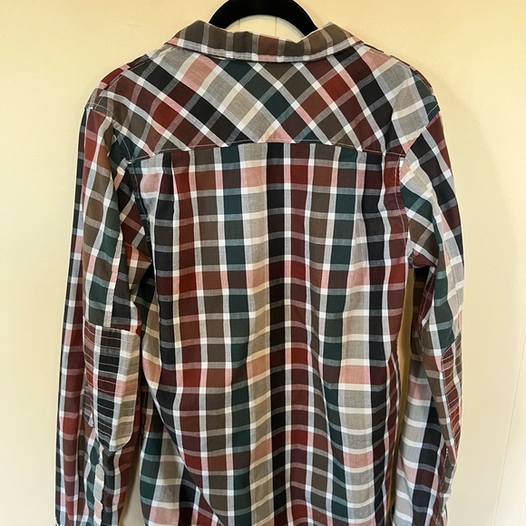 Analog Green and Brown checkered button up - Picture 4 of 5